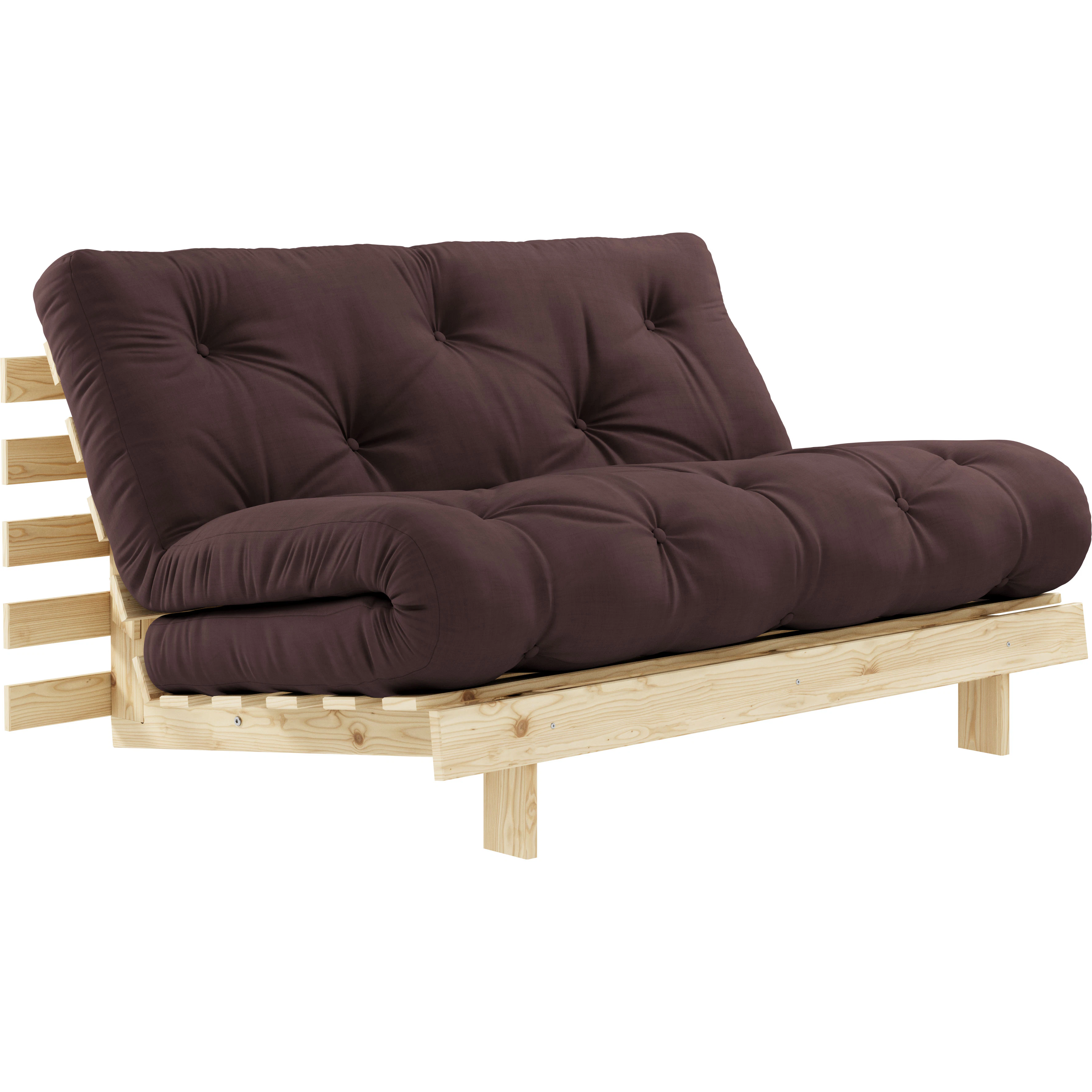 Karup Roots 140 B&auml;ddsoffa Med Madrass Raw / - Soffor Bomull Brun