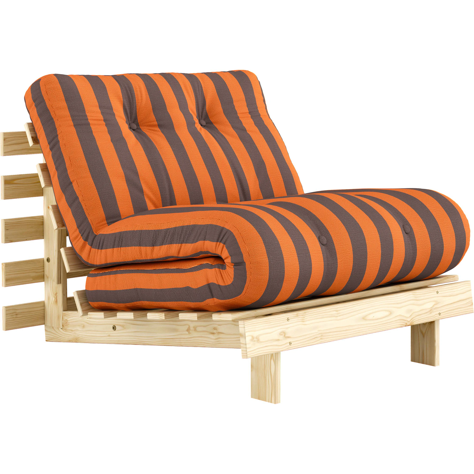 Karup Roots B&auml;ddsoffa 90x200 Cm Orange / - B&auml;ddsoffor Furu Brun