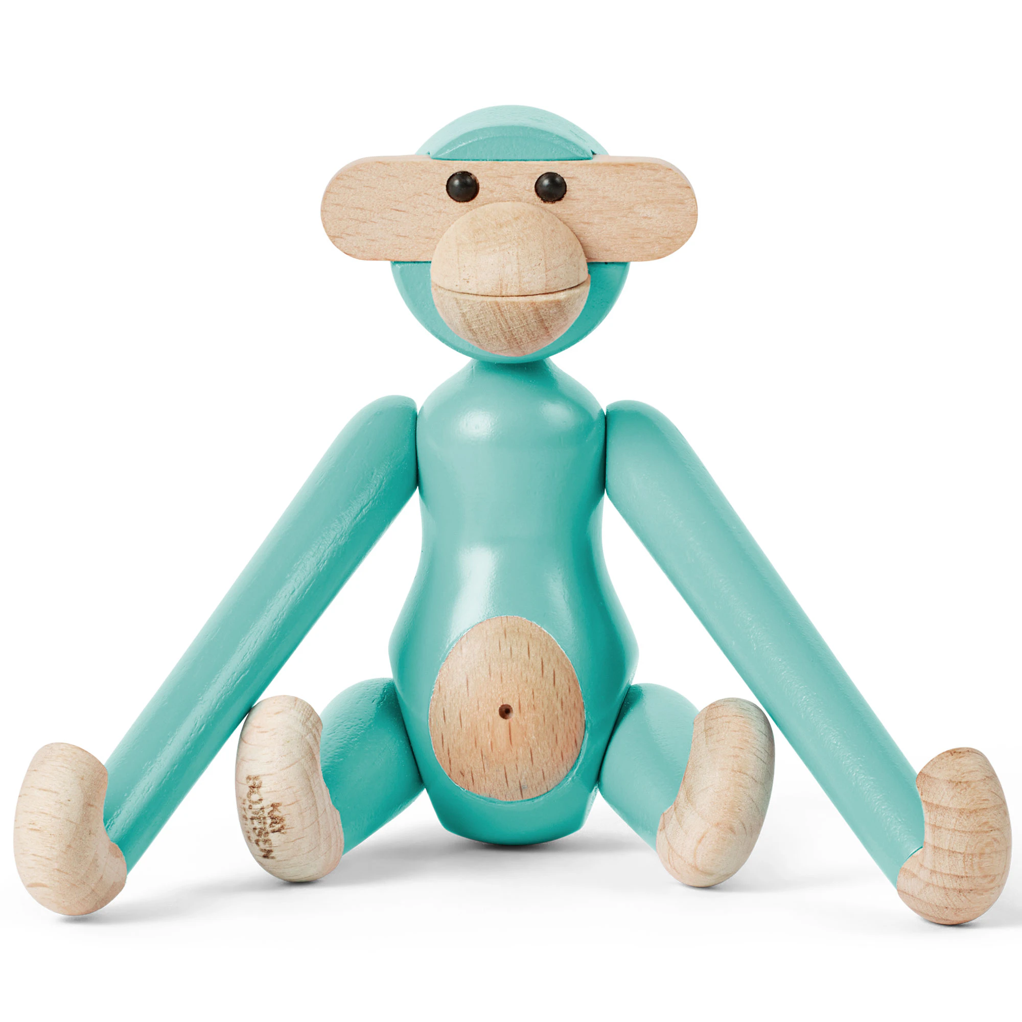 Kay Bojesen Apa - Träfigurer Målad Bok Turkos