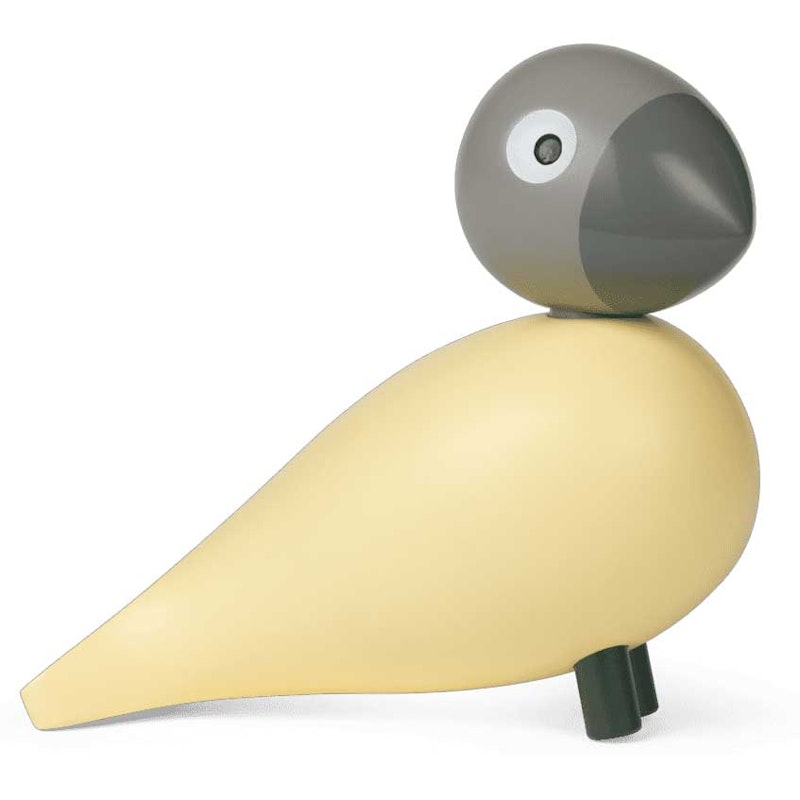 Bella Årsfågel 2025 12,5 cm, Creme / Grå