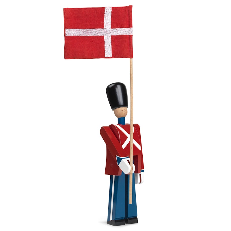 Fanbärare Med Textilflagga