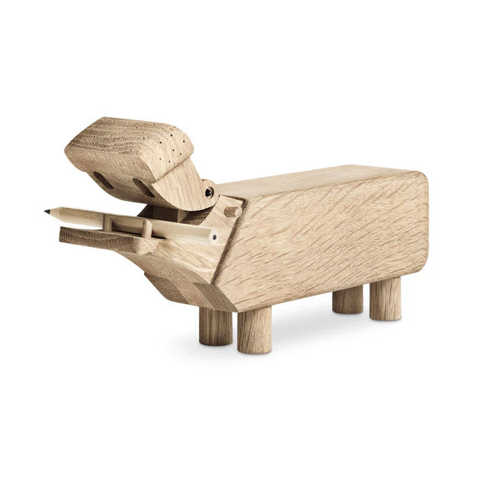 Kay Bojesen Flodhäst - Träfigurer Ek
