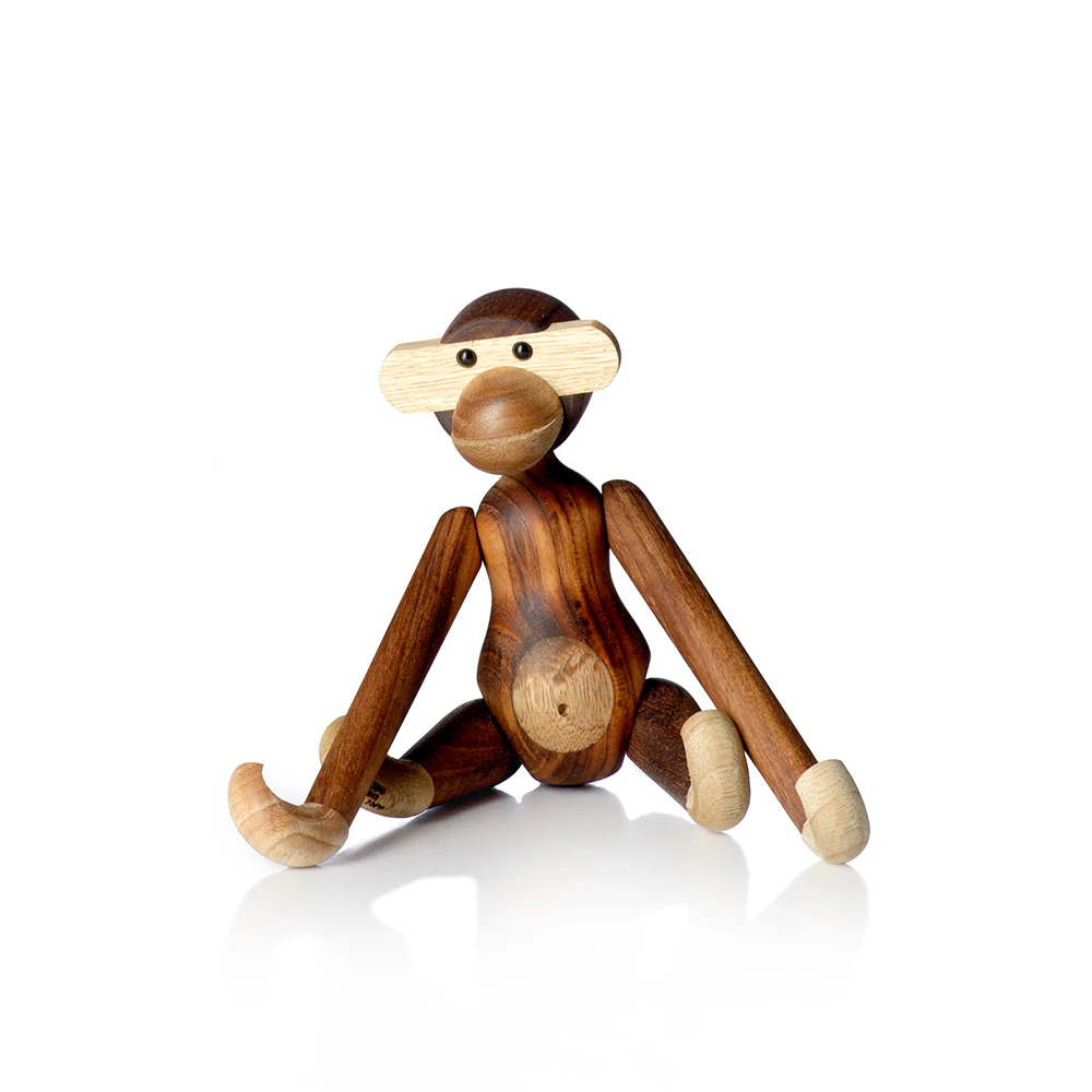 Kay Bojesen Apa Liten - Träfigurer Teak Trä