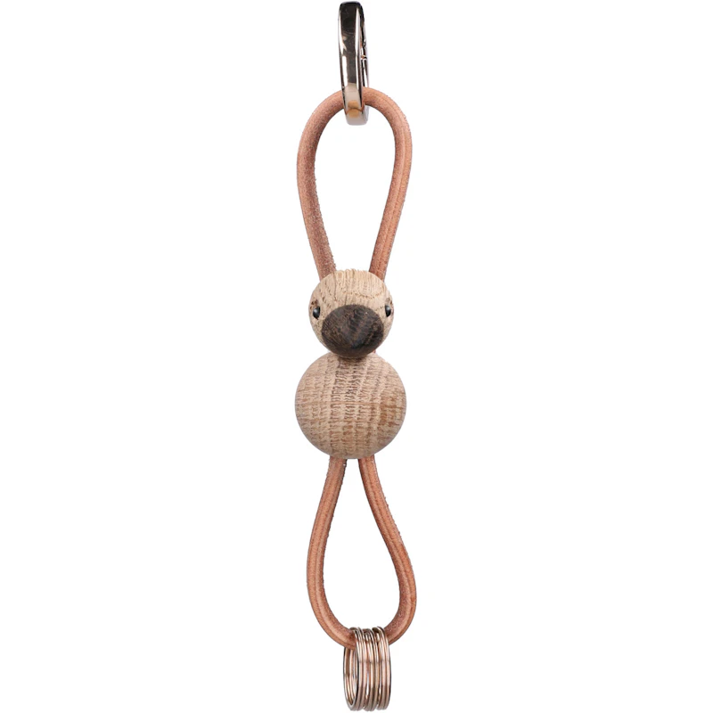 Nyckelring Sångfågel Ek / Guld