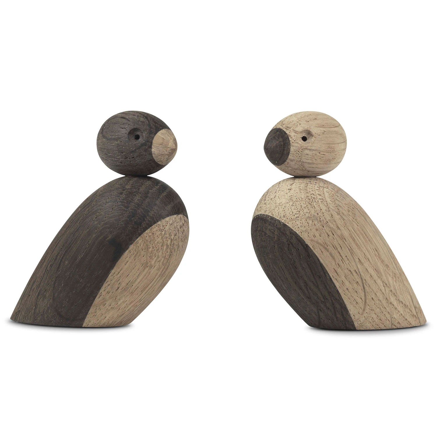 Kay Bojesen Sparvar 2-pack - Träfigurer Rökt Ek Brun