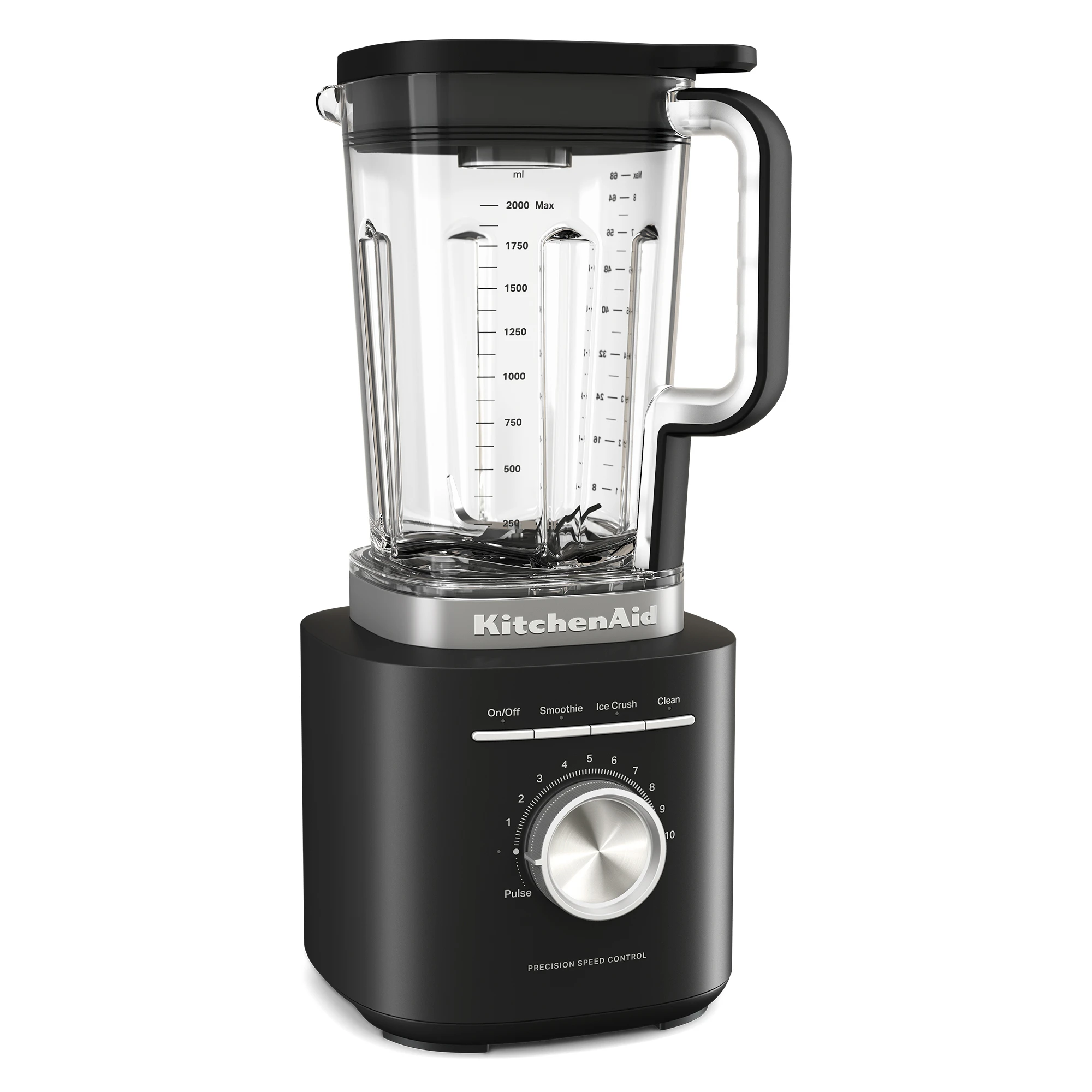 Kitchenaid Pure Power Blender Med Plastkanna 2 L - Metall Mattsvart