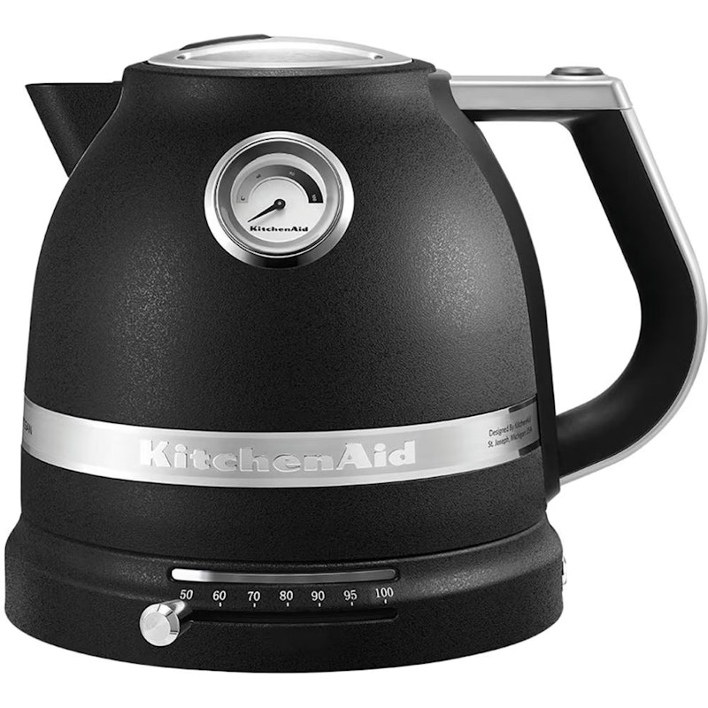 5KEK1522EBK Vattenkokare Artisan 1,5L Med Reglerbar Temperatur, Cast Iron Black