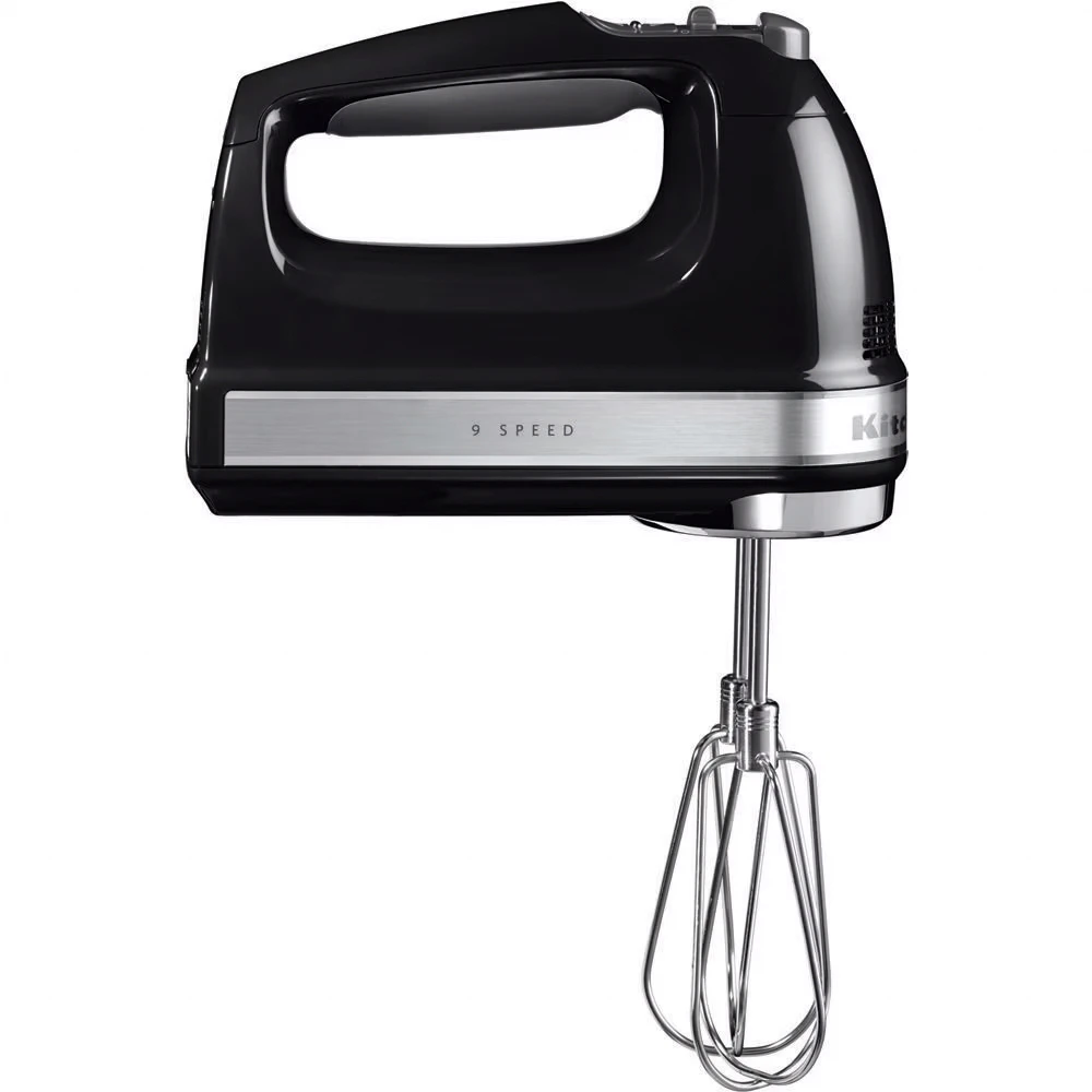 kitchenaid 5khm9212eob elvisp med 9 hastigheter black - elvispar plast onyx