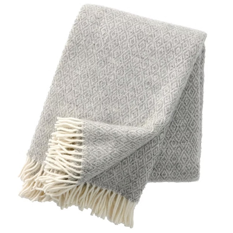 Dis Ullpläd 120x170 cm, Grå