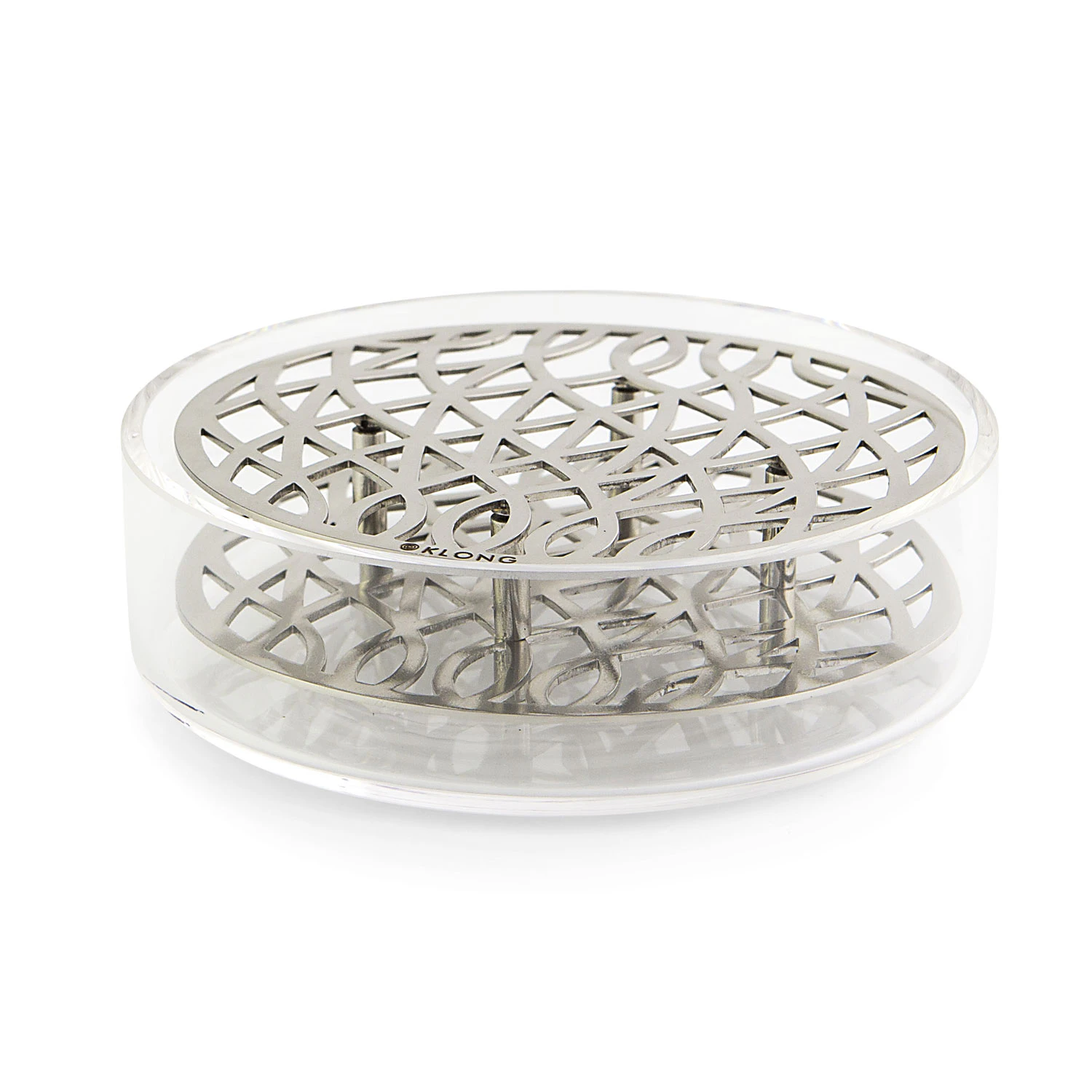 Klong &Auml;ng Vas Pond St&aring;l - Vaser Glas Silver