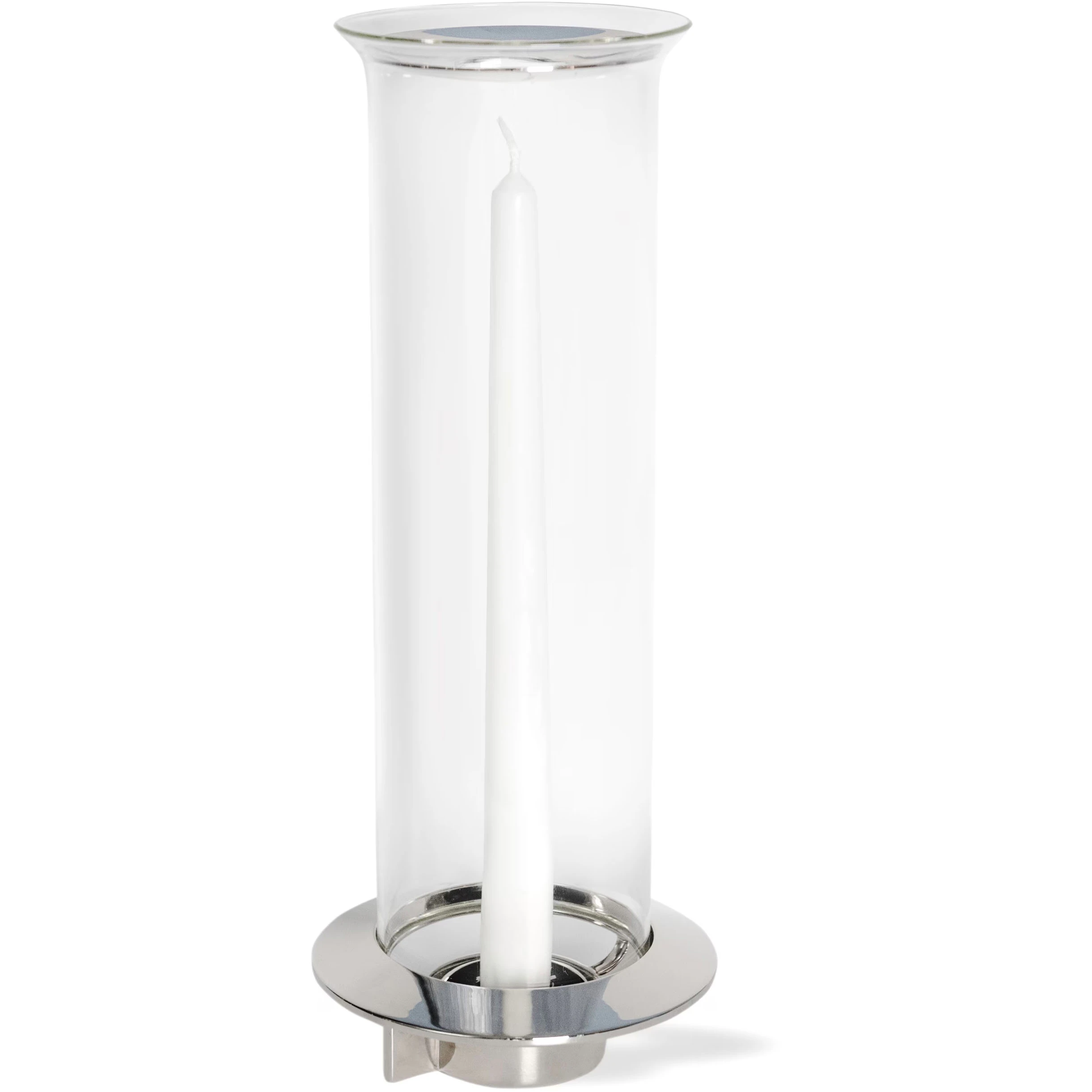 Klong Fyr Ljuslykta - Ljuslyktor pl&auml;terad M&auml;ssing Nickel