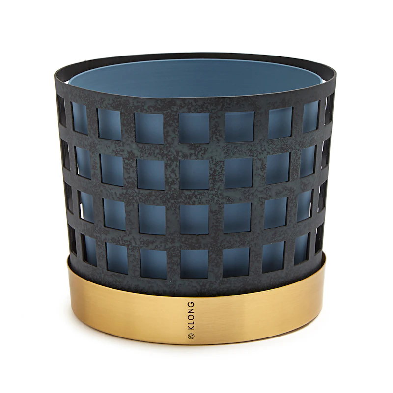 Trio Blomkruka Mellan Square, Blå