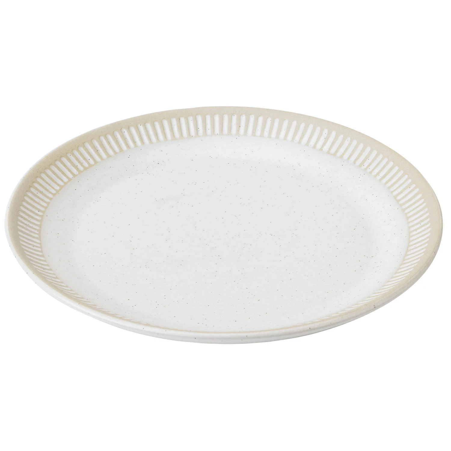 knabstrup keramik colorit tallrik 22 cm - stengods sand