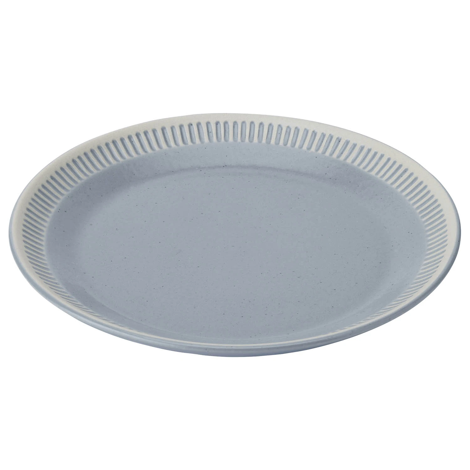 knabstrup keramik colorit tallrik 22 cm - stengods mörkgrå