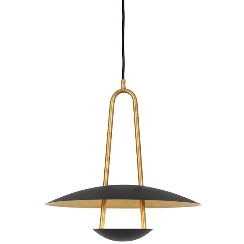 Satellit Pendel Rå Mässing / Svart, 40 cm
