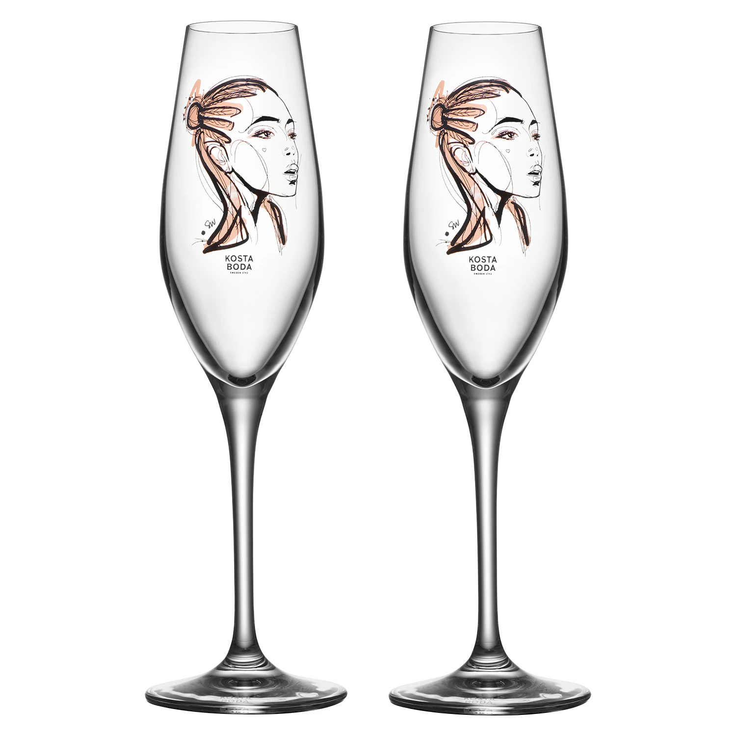 Kosta Boda All About You Champagne 23 Cl 2-pack Forever Yours - Champagneglas Glas Klar