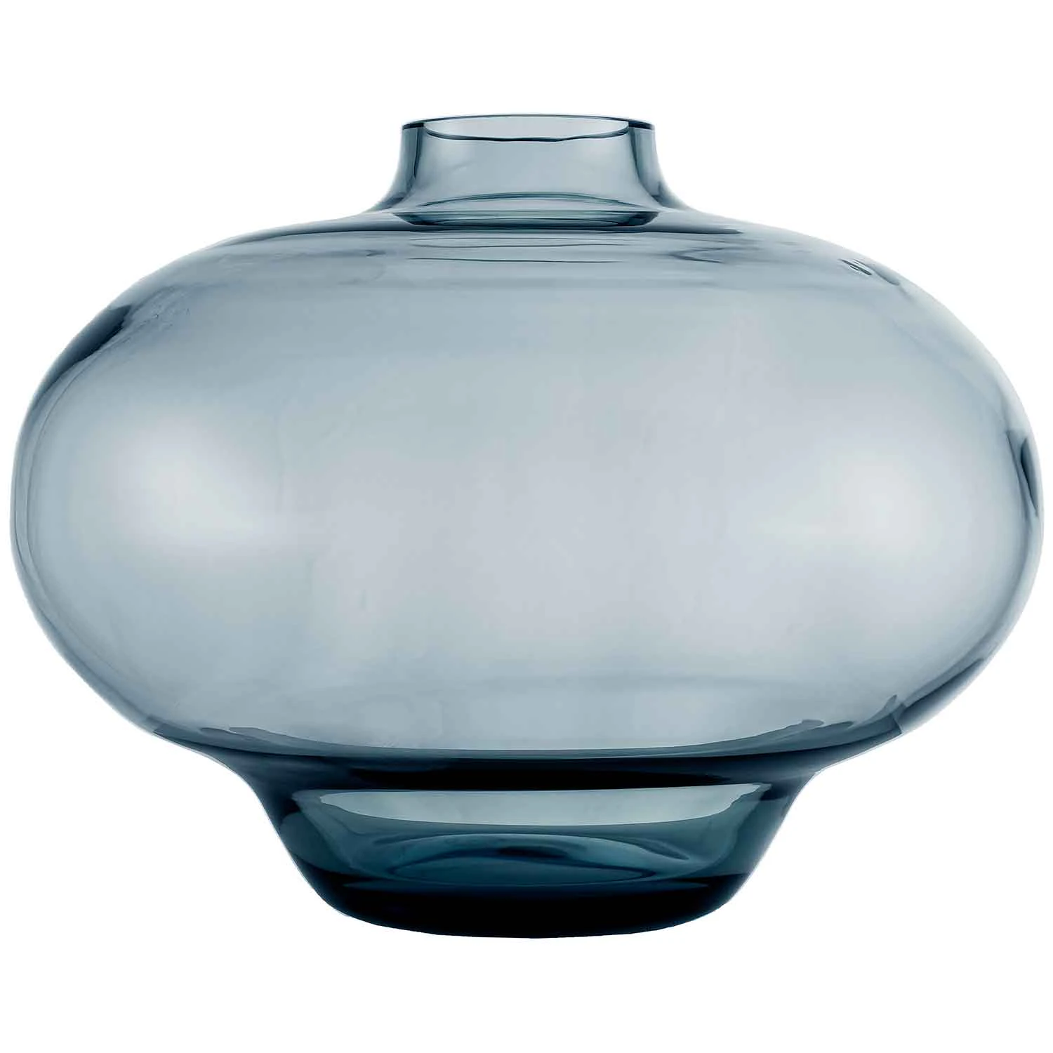 Kosta Boda Kappa Vas 21 Cm - Vaser Munbl&aring;st Glas Bl&aring;gr&aring;