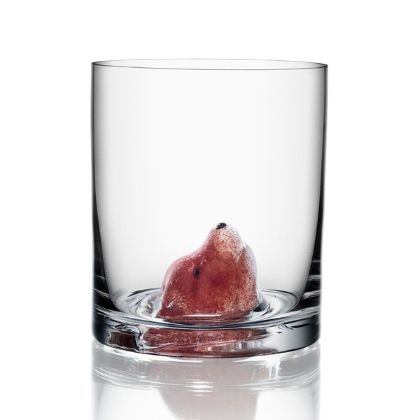 Kosta Boda New Friends Tumbler R&auml;v - Tumblerglas Munbl&aring;st Glas Klar