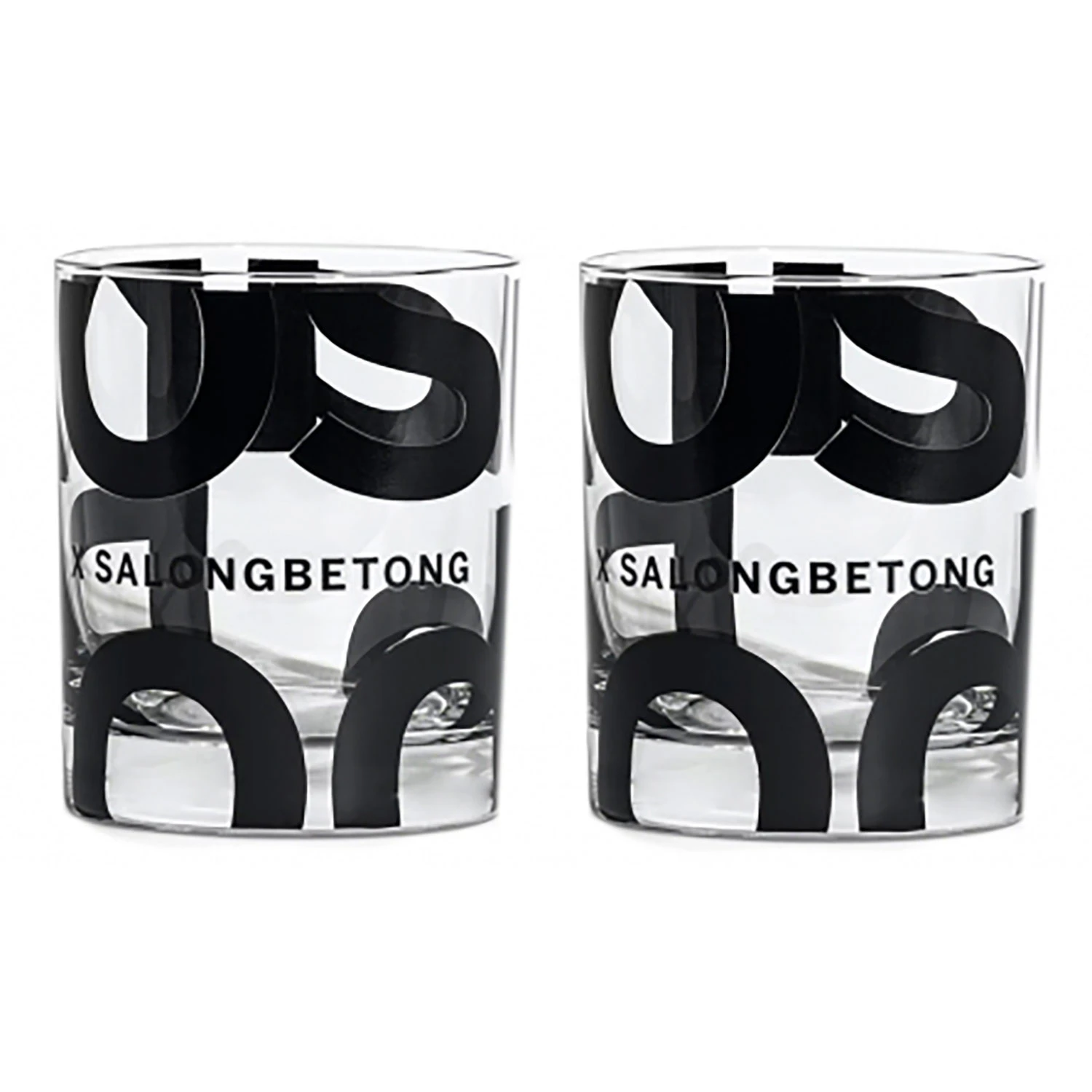 Kosta Boda Salong Betong Whiskey 35 Cl 2-pack - Whiskeyglas & Cognacglas Glas Svart