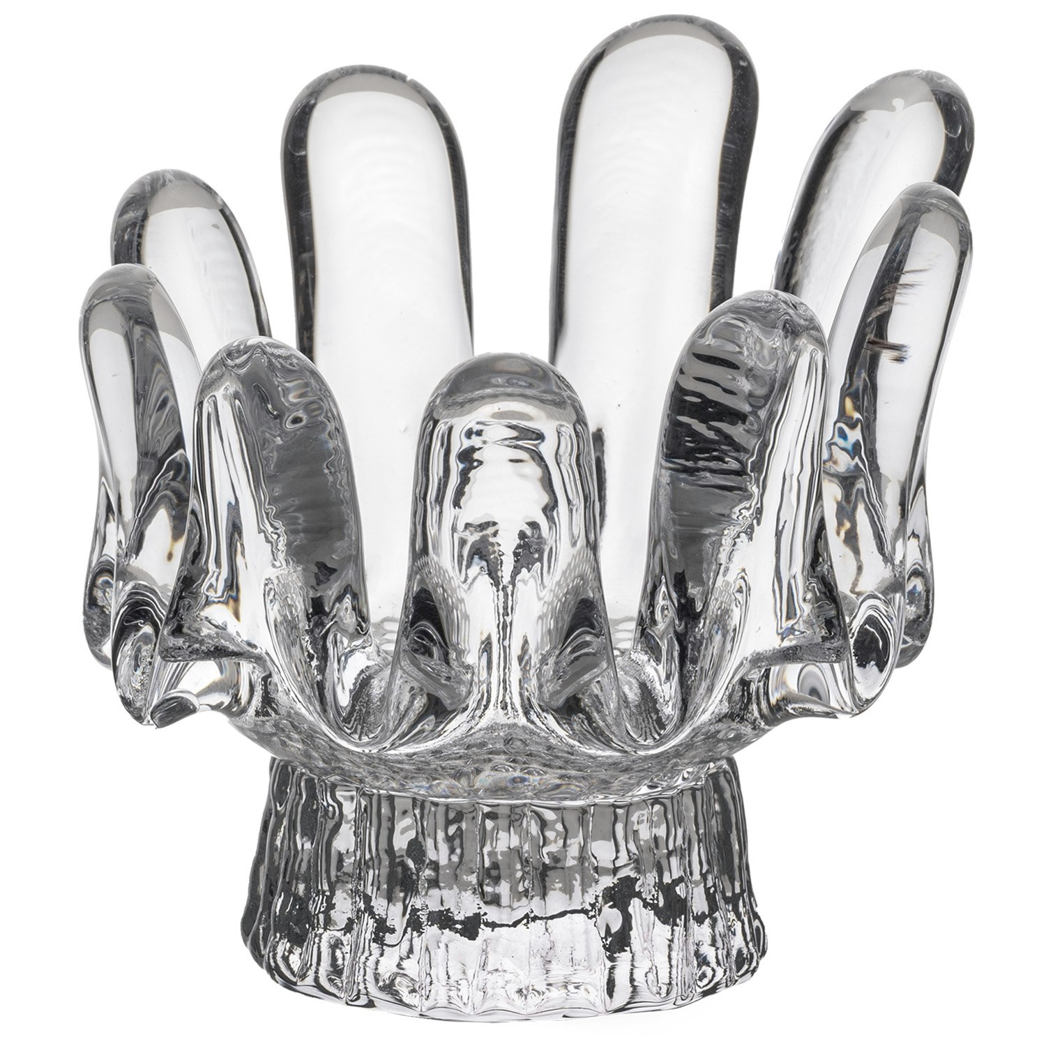 Kosta Boda Sunflower Ljuslykta Gjord Av Kristallglas 9,2 Cm - Ljusstakar &Aring;tervunnet Glas Klar