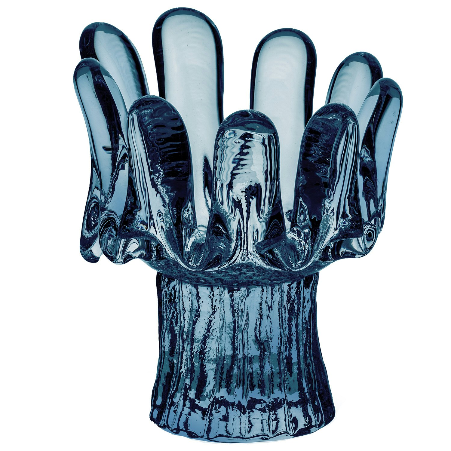 Kosta Boda Sunflower Ljuslykta 11,5 Cm - Ljusstakar &Aring;tervunnet Glas Bl&aring;