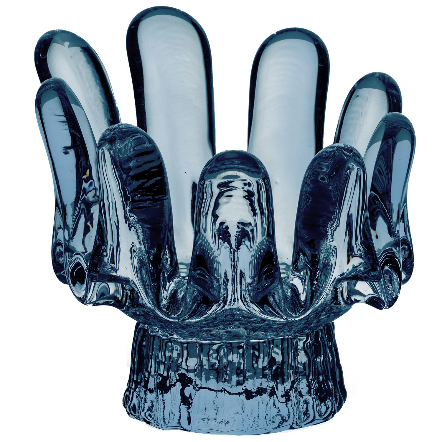 Kosta Boda Sunflower Ljuslykta 9,2 Cm - Ljusstakar &Aring;tervunnet Glas Bl&aring;