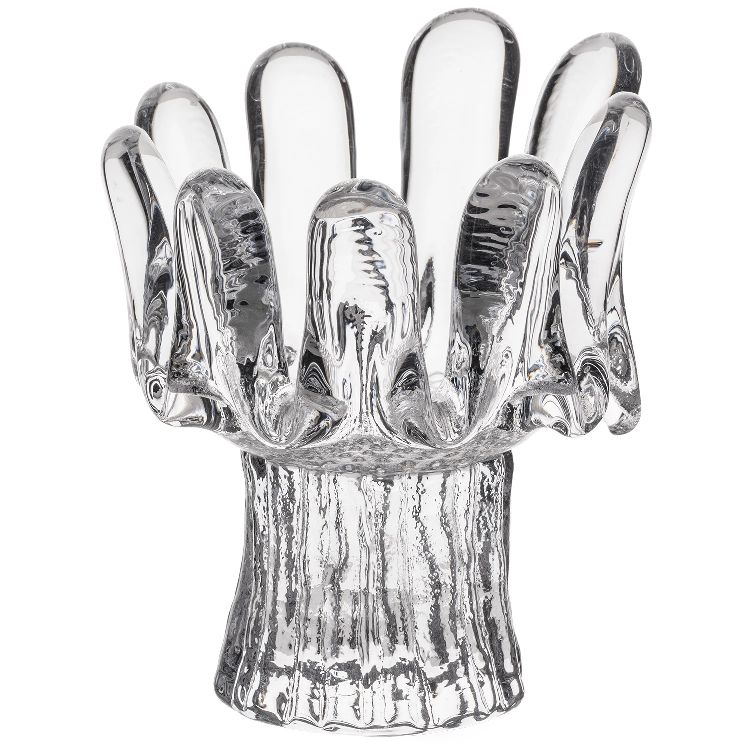 Kosta Boda Sunflower Ljuslykta 11,5 Cm - Ljusstakar &Aring;tervunnet Glas Klar