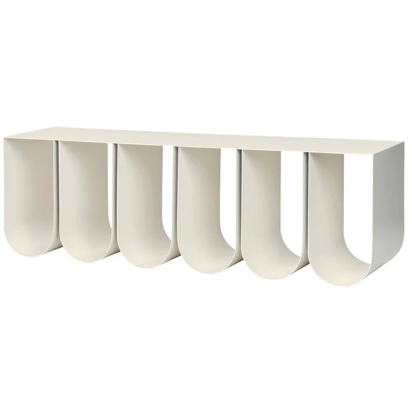 Kristina Dam Studio Curved V&auml;gghylla - V&auml;gghyllor St&aring;l Beige