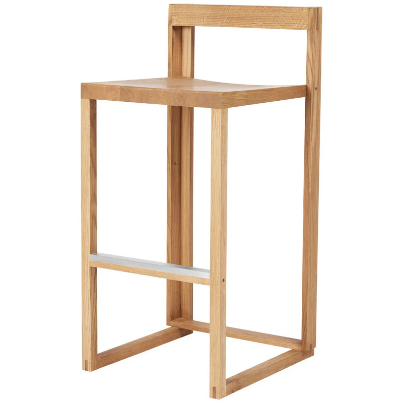 Kristina Dam Studio Outline Barstol Lackerad / Borstad Aluminium - Barstolar Ek