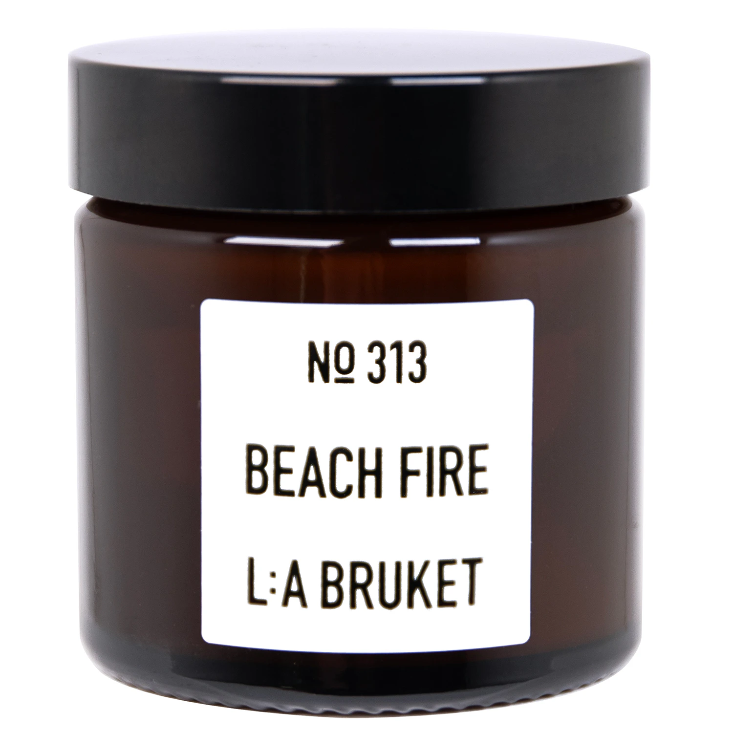 L:a Bruket 313 Beach Fire Doftljus Mini 50 g - Doftljus V&auml;xtbaserat Vax Brun
