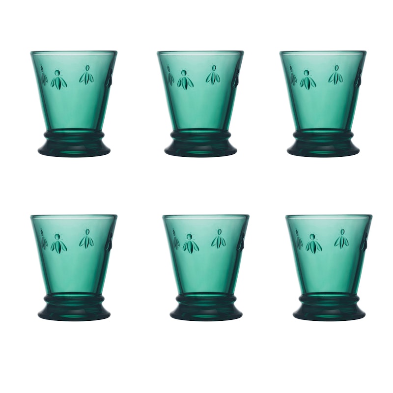 Abeille Dricksglas 6-pack, Smaragd
