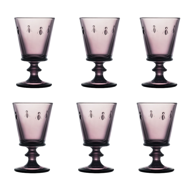 Abeille Vinglas 6-pack, Aubergine
