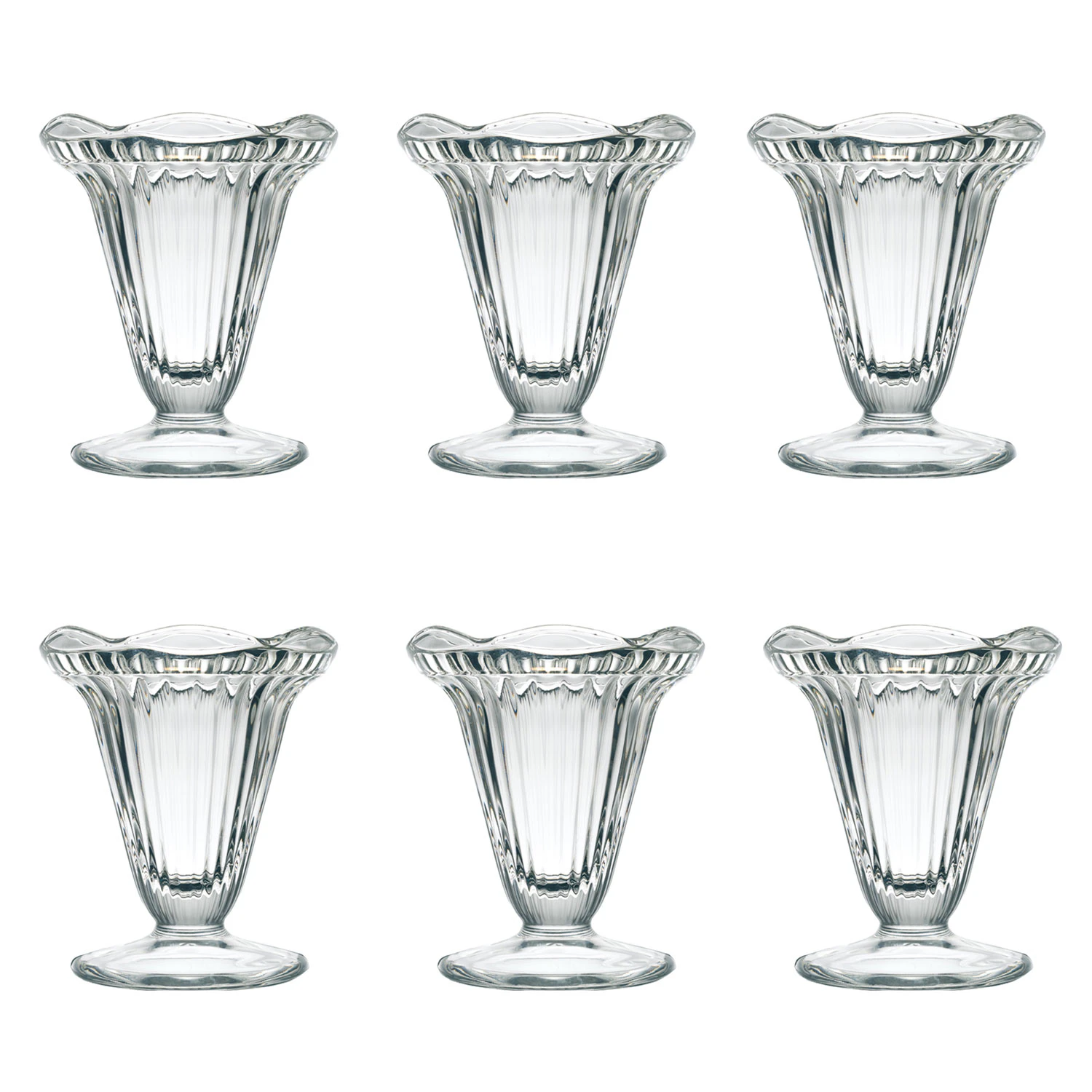 La Rochere Cadette Dessertsk&aring;l 6-pack - Dessertsk&aring;lar Glas Klar