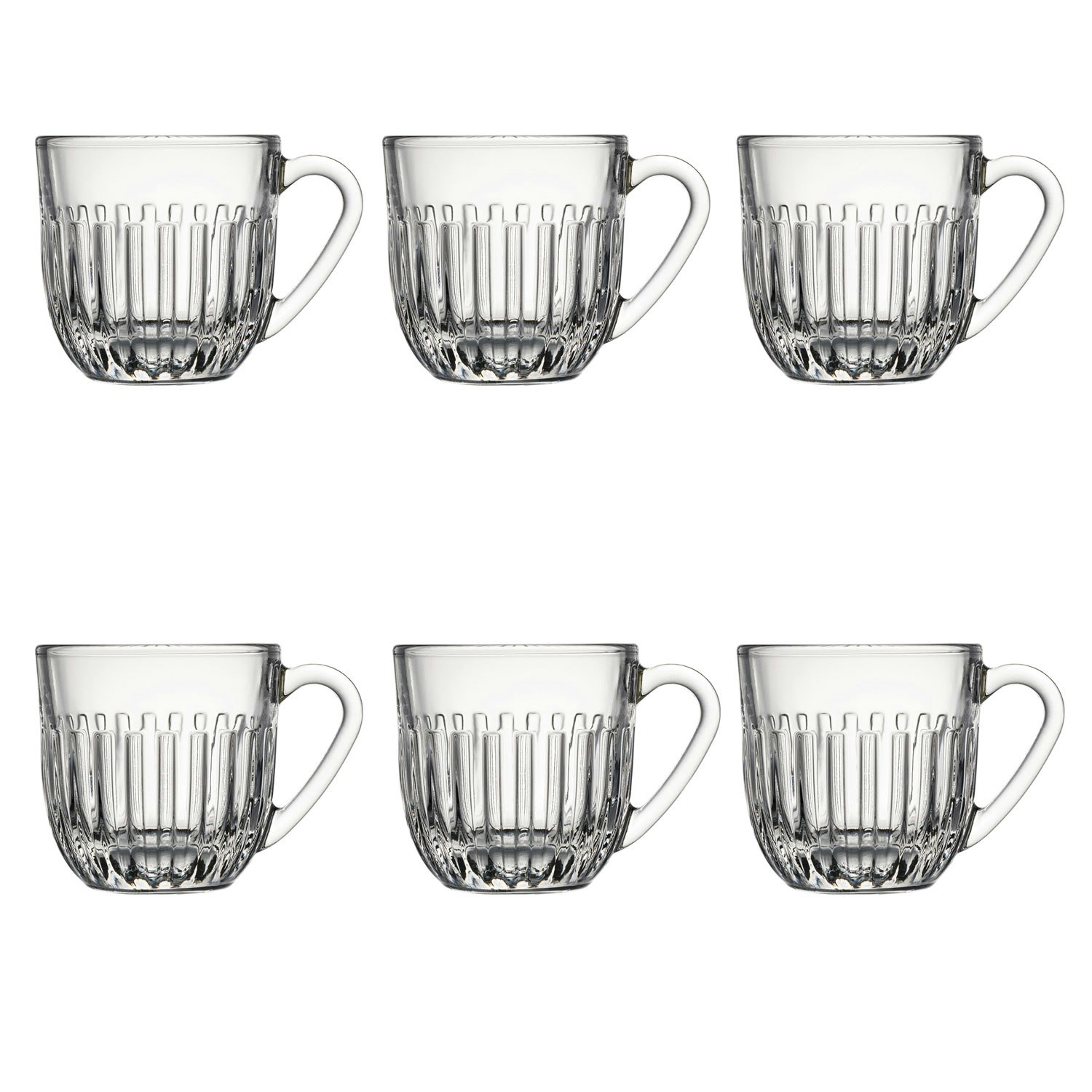 La Rochere Ouessant Espressokopp 9 Cl 6-pack - Gl&ouml;ggmuggar Glas Klar
