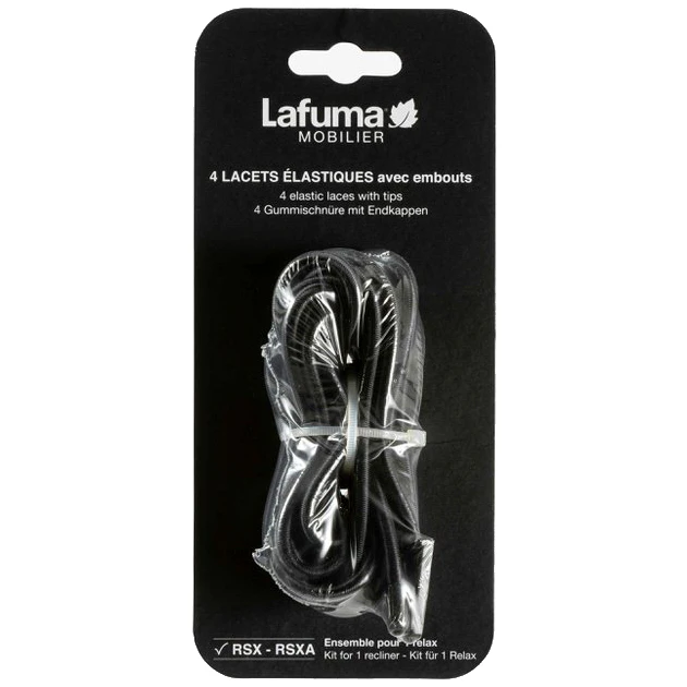 Lafuma Elastiskt Band Kit Reservdel Rsxa Solstol - Elastisk Plast Svart