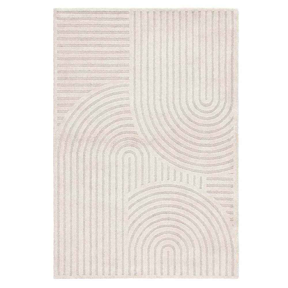 Lafuma Niksen Matta 120x170 Cm - Mönstrade mattor Polyester Beige