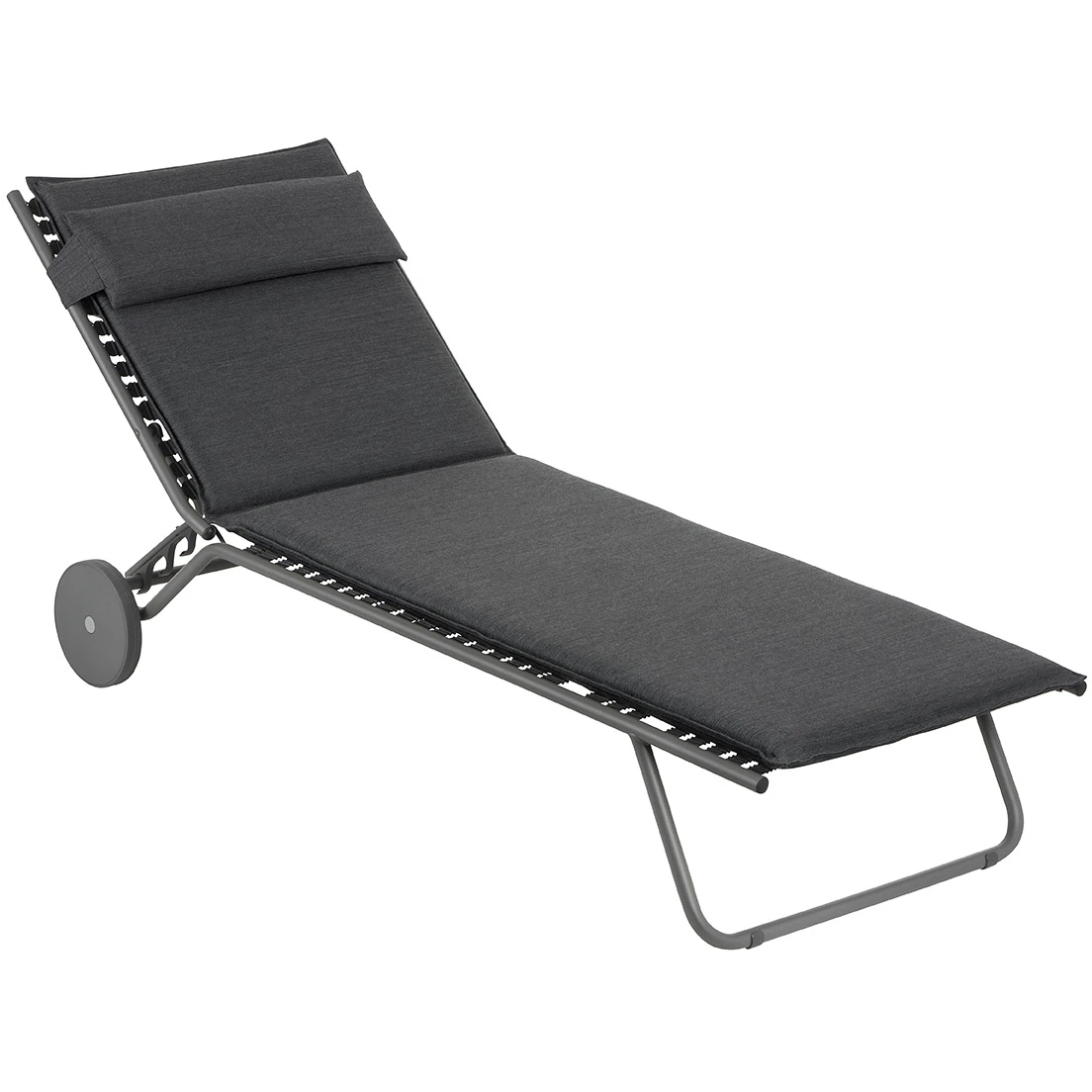 lafuma miami hedona solsäng - galvaniserat stål onyx