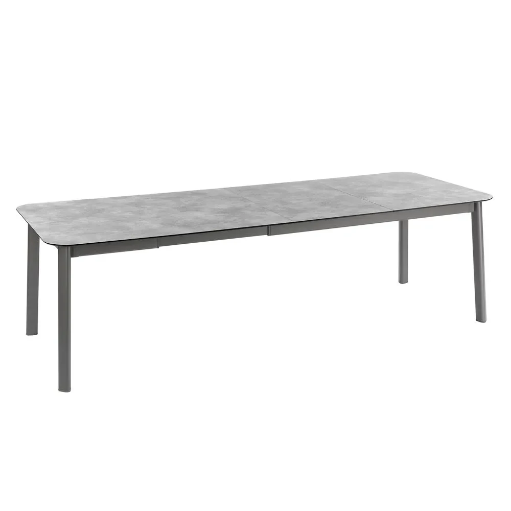 Lafuma Oron Trädgårdsbord 100x260 Cm - Trädgårdsbord Aluminium Cement Grey