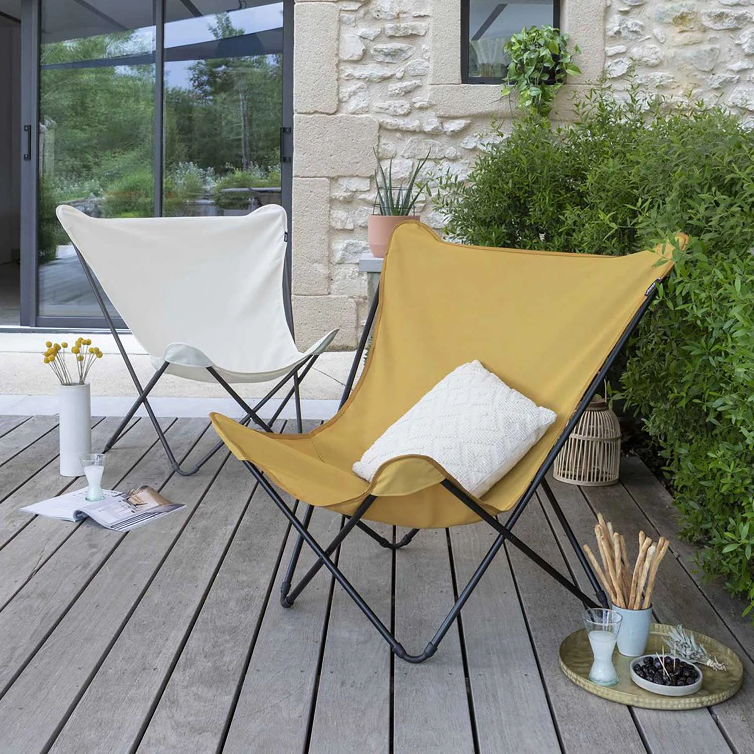 Lafuma Pop Up Xl Solstol Ecru/, svart från Lafuma, bild 2