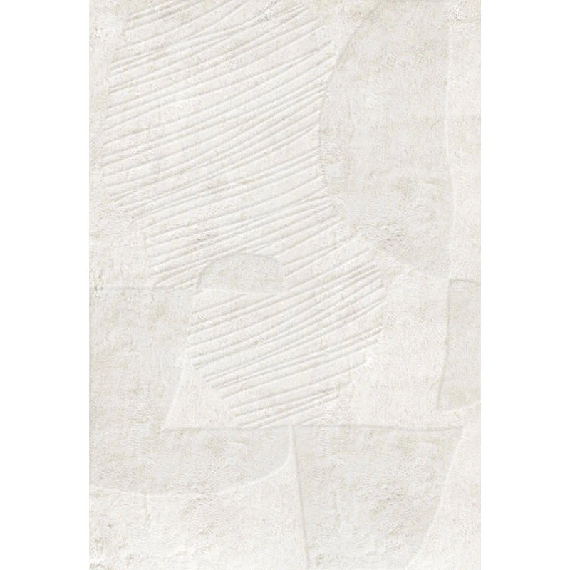 Layered Artisan Guild matta 250x350 Cm - Enfärgade mattor Ull Benvit