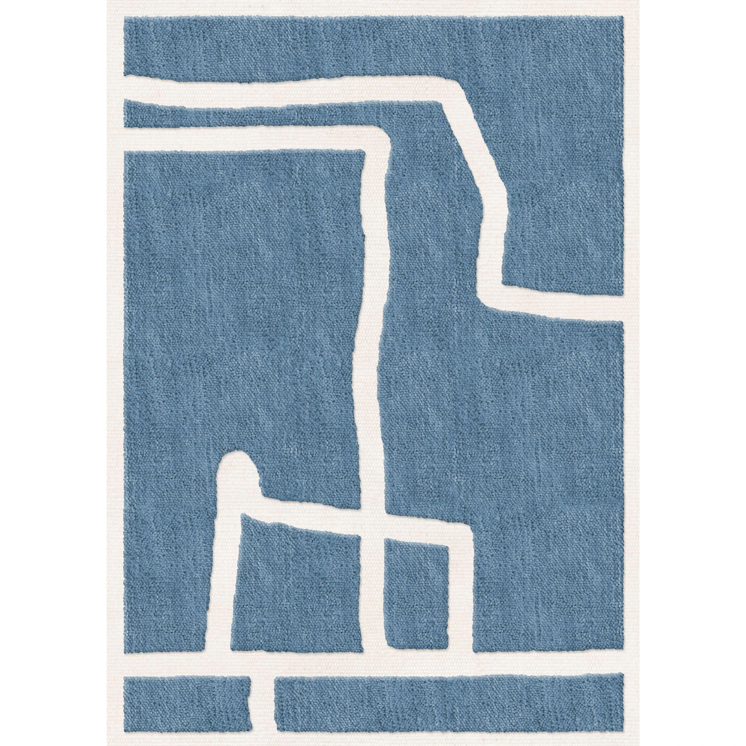 Layered Gotland Klint matta 180x270 Cm - Mönstrade mattor Ull Cornflower Blue