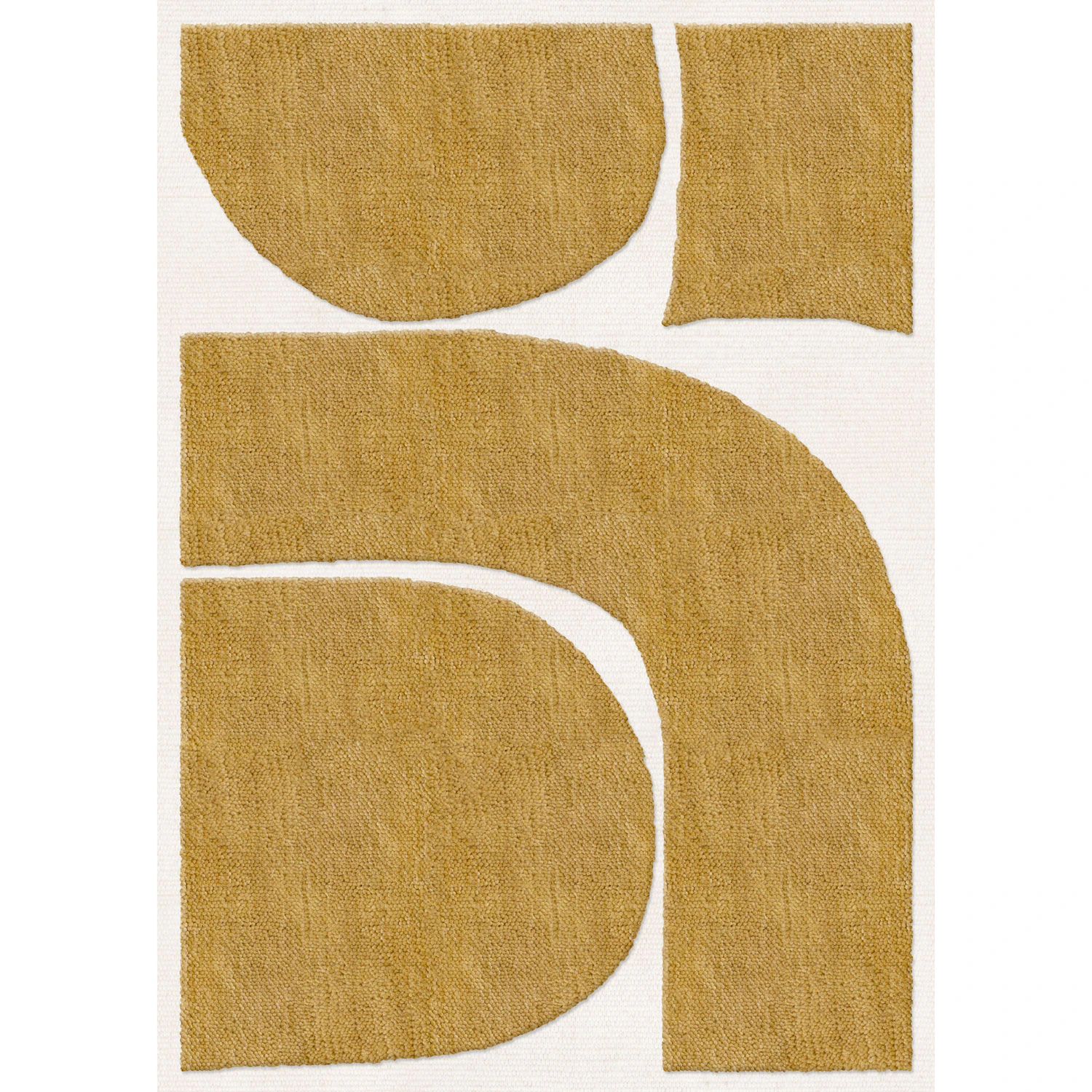 Layered Gotland Rauk matta 180x270 Cm - Mönstrade mattor Ull Sunflower Yellow