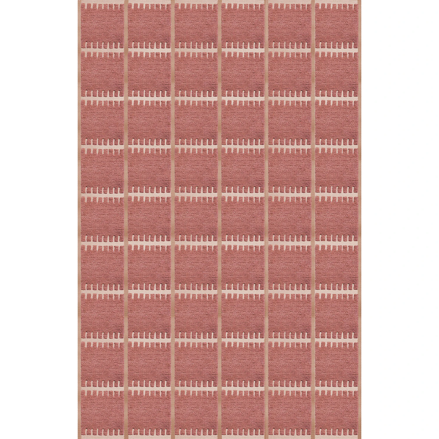 Layered Lilly matta 200x300 Cm - Mönstrade mattor Ull Claret Red