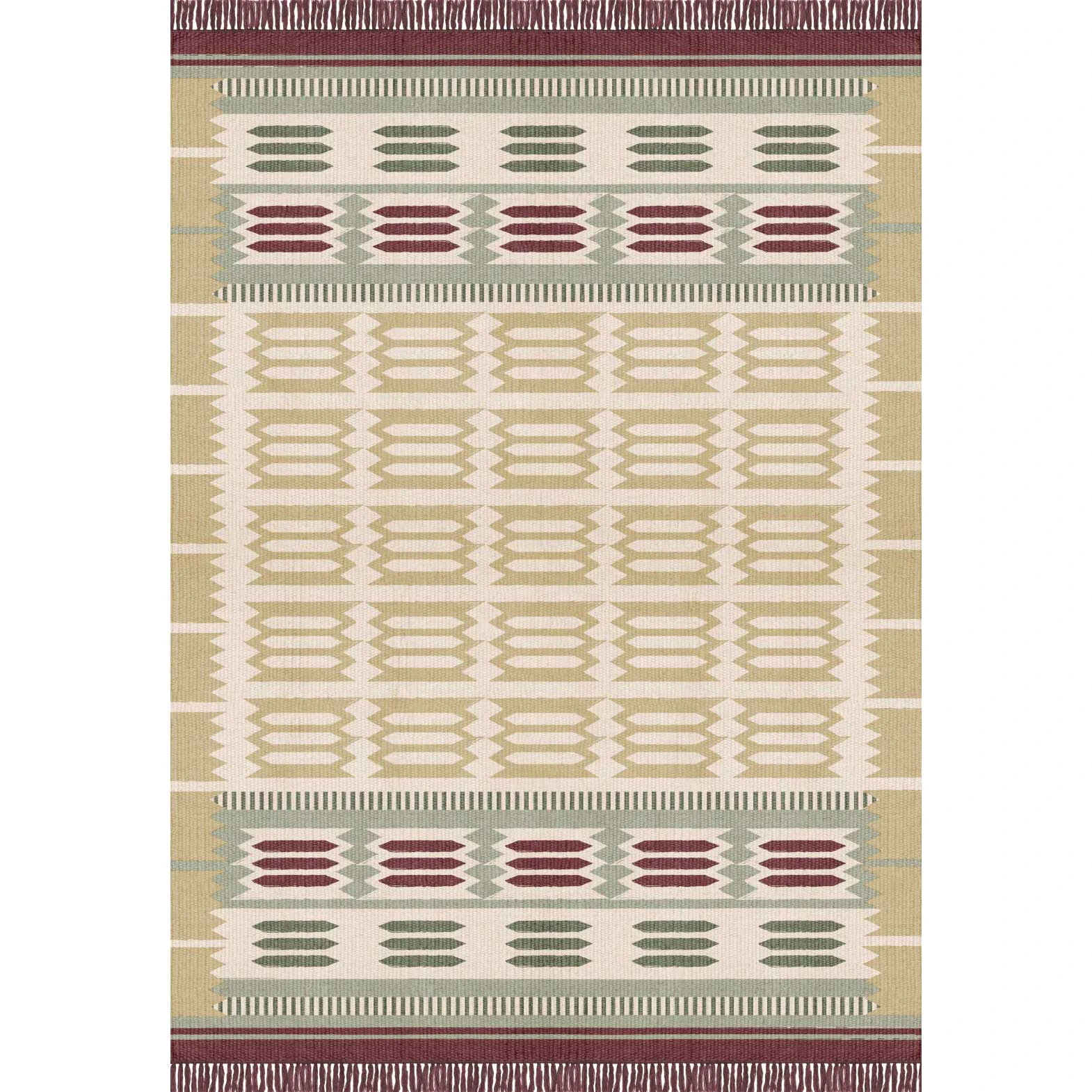 Layered Röllakan Hilma Primrose matta 250x350 Cm - Mönstrade mattor Ull Multi