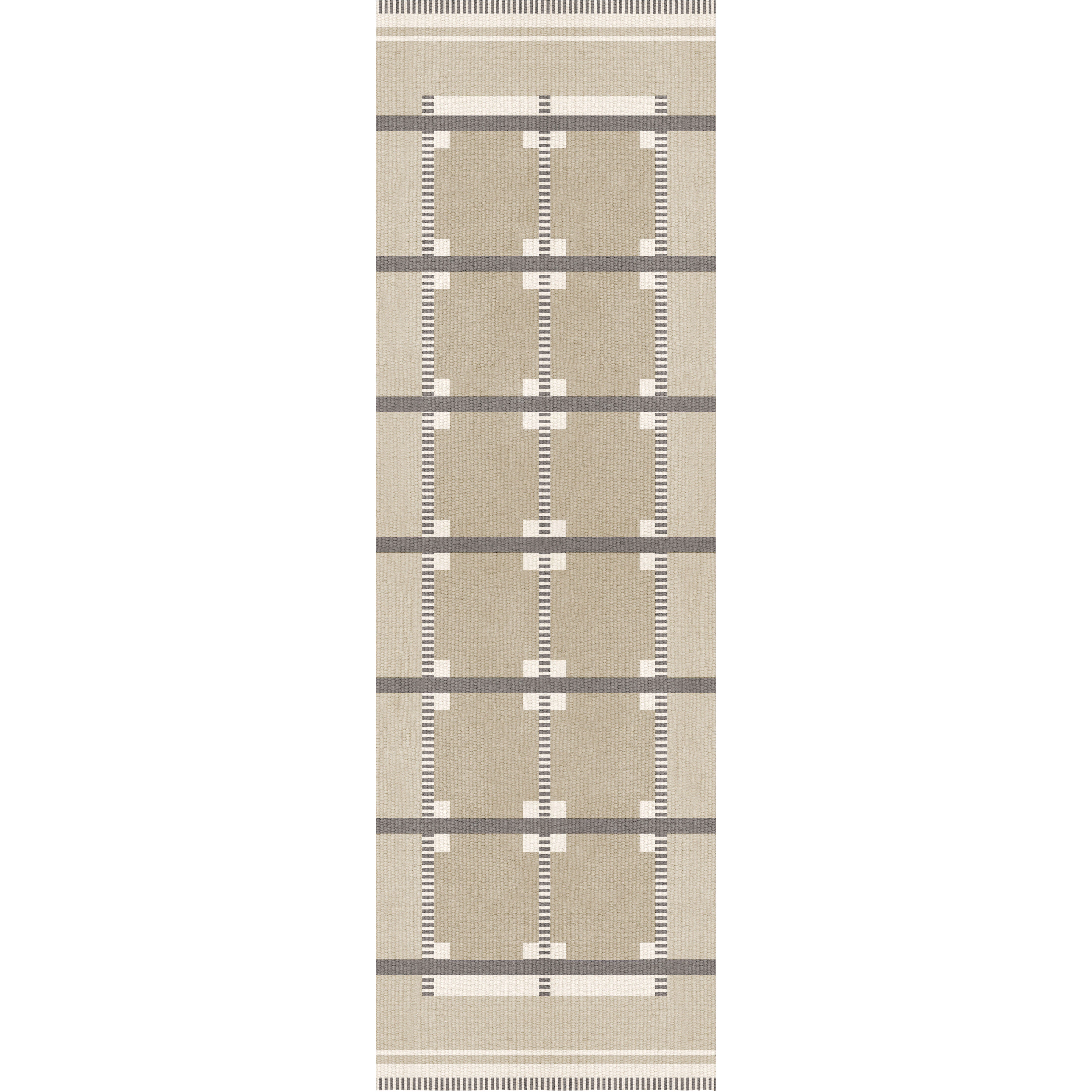Layered Röllakan Ruth matta 75x240 Cm Almond - Mönstrade mattor Ull Mandel