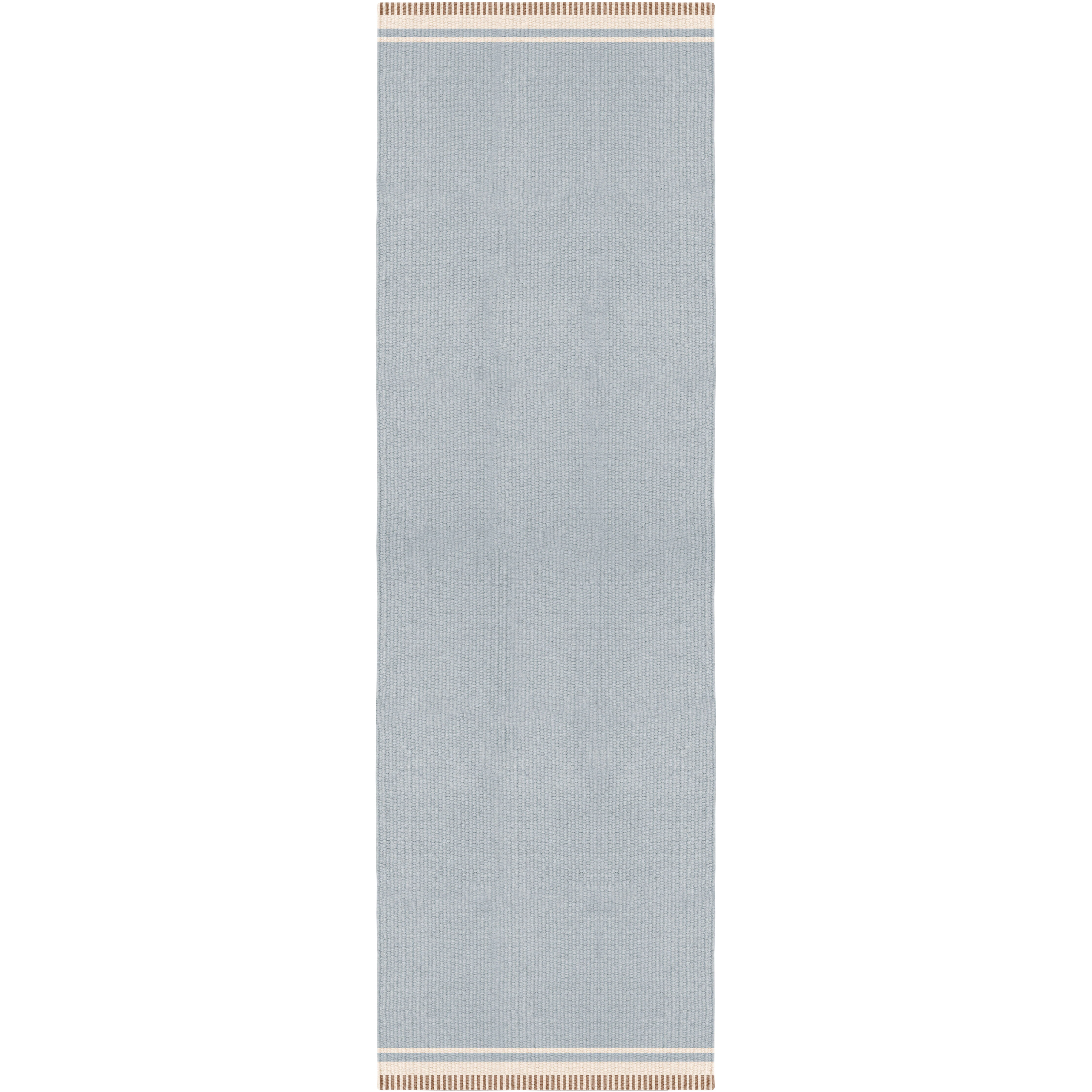 Layered Röllakan Solid matta 80x300 Cm Sky Blue - Ullmattor Ull Himmelsblå