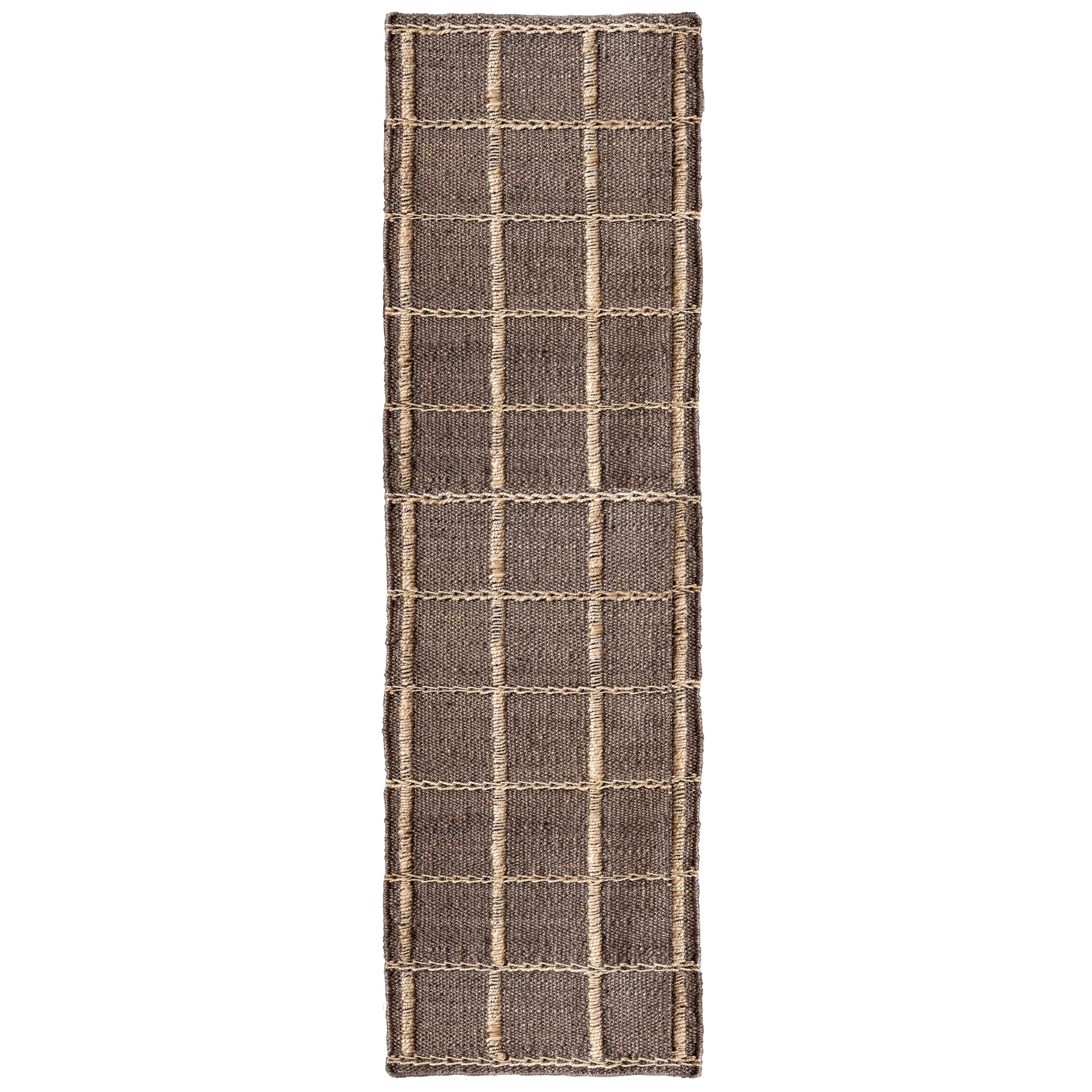 Layered Strata matta 75x240 Cm - Mönstrade mattor Jute Brun