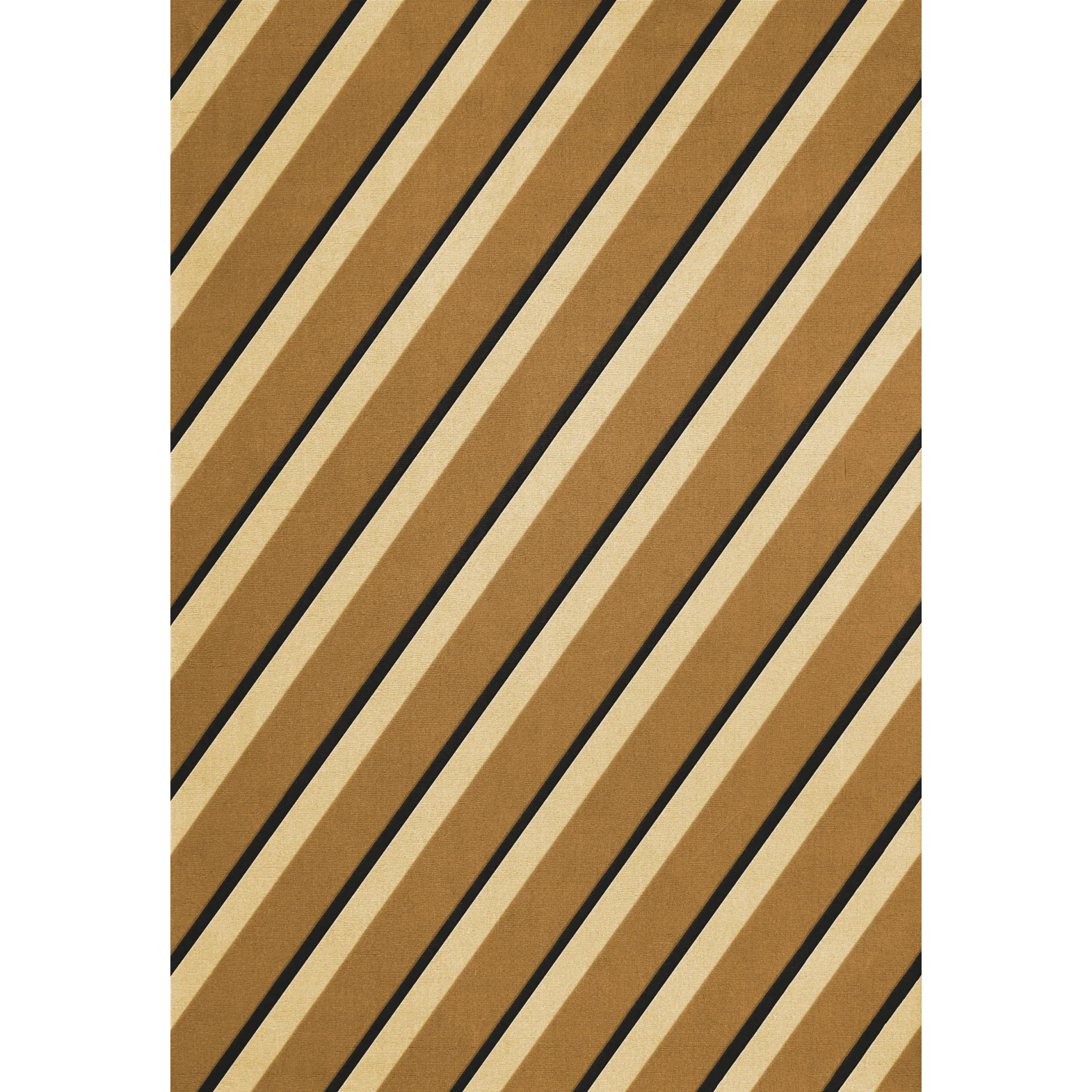 Layered Teklan Diagonal matta 200x300 Cm - Mönstrade mattor Ull Sand