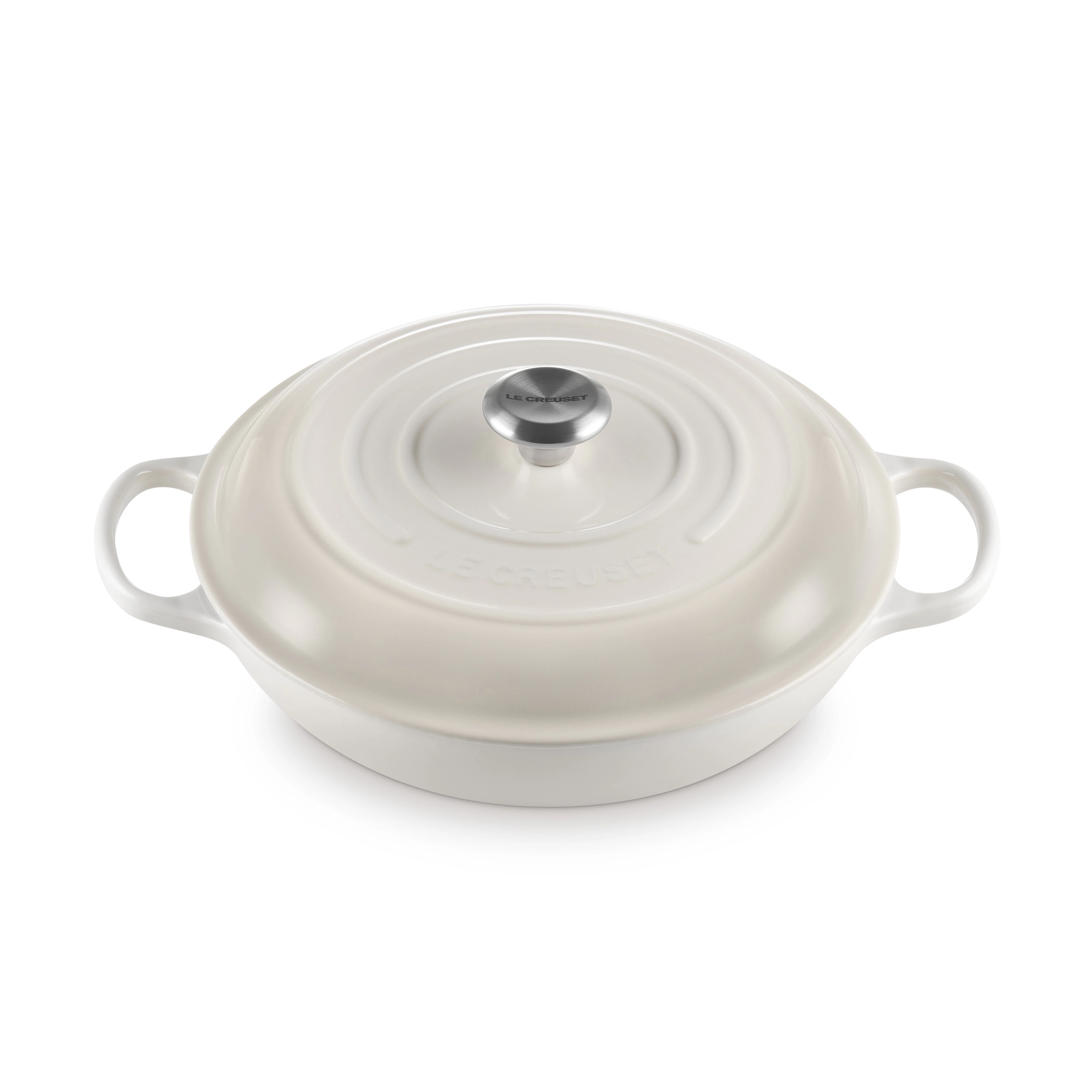 Le Creuset Signature Buffetgryta 30 Cm - Grytor Emaljerat Gjutj&auml;rn Meringue