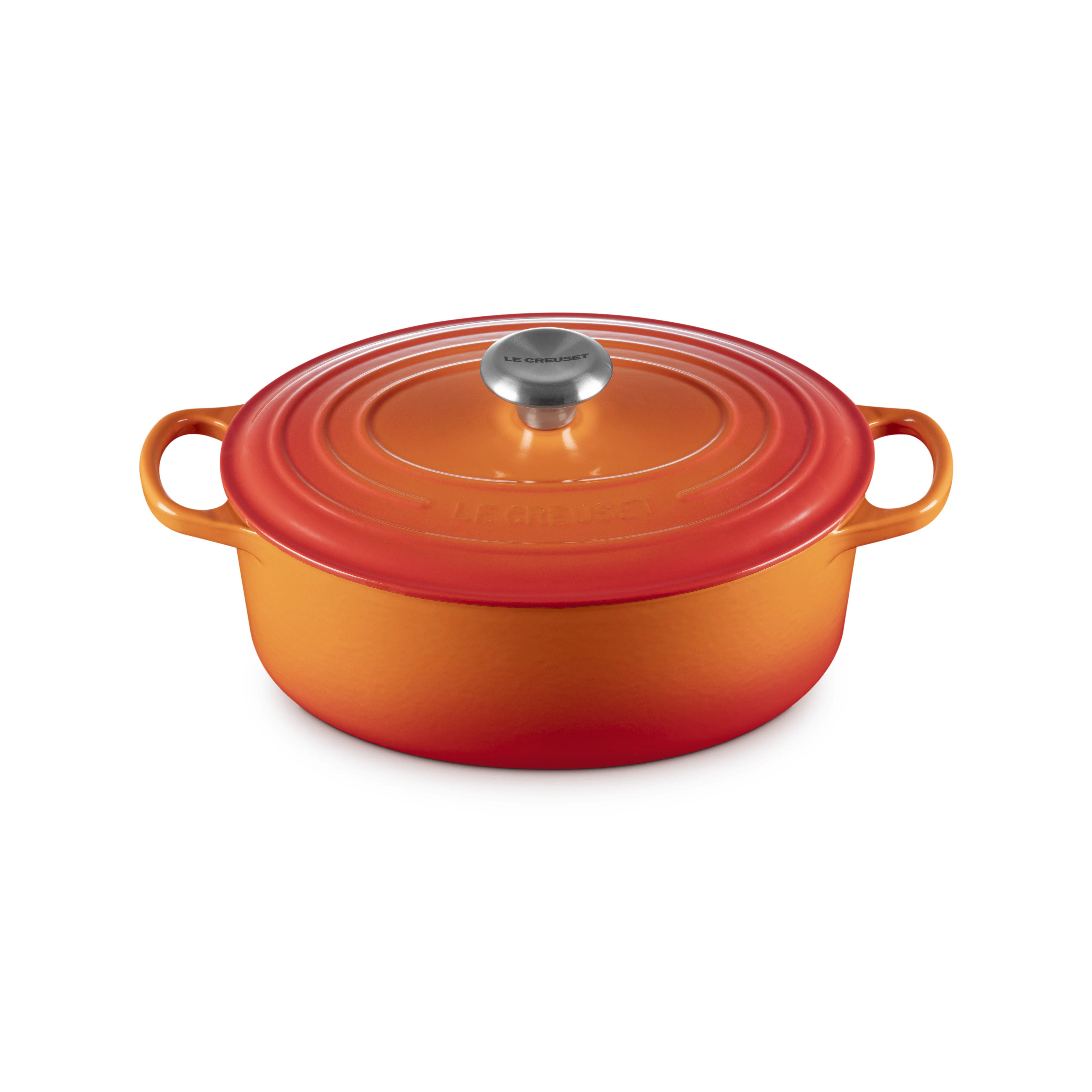 Le Creuset Signature Gryta Oval 27 Cm - Grytor Emaljerat Gjutj&auml;rn Volcanic
